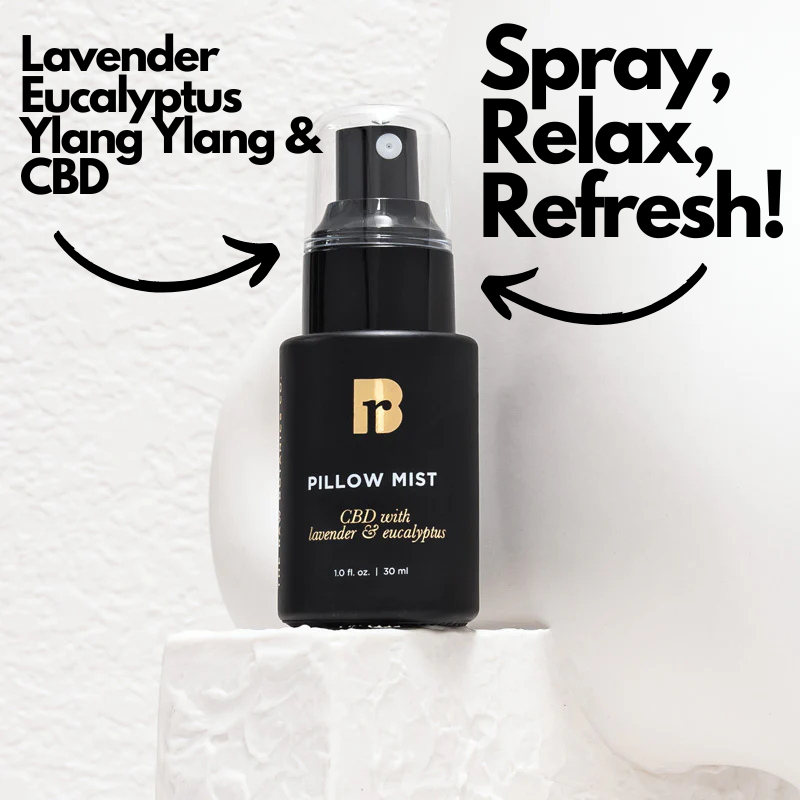 Soothing Pillow Mist with CBD, Ylang Ylang, Lavender, and Eucalyptus