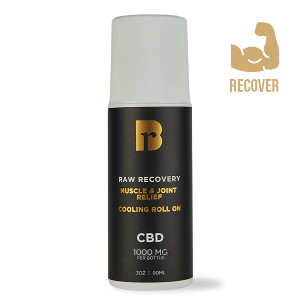Raw Recovery Cooling Roll-on | CBD, Menthol, Lavender, White Camphor, and Rosemary