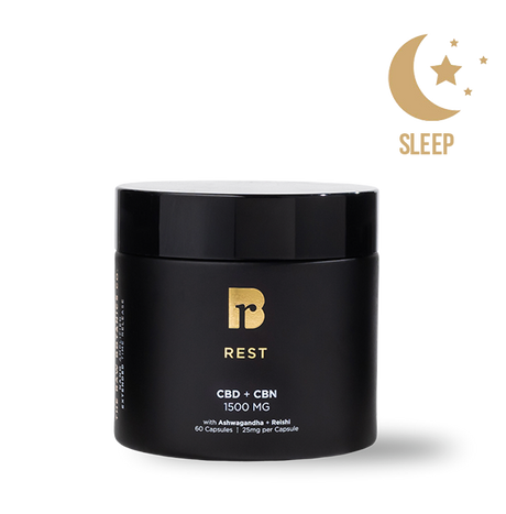 REST & Refresh | Reishi Mushroom, Chamomile, Passion Flower, CBD & CBN Softgels