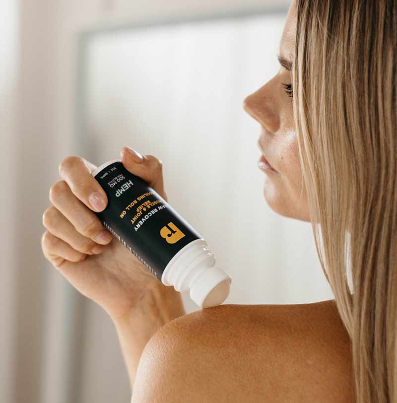 Raw Recovery Cooling Roll-on | CBD, Menthol, Lavender, White Camphor, and Rosemary