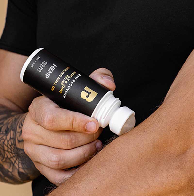 Raw Recovery Cooling Roll-on | CBD, Menthol, Lavender, White Camphor, and Rosemary