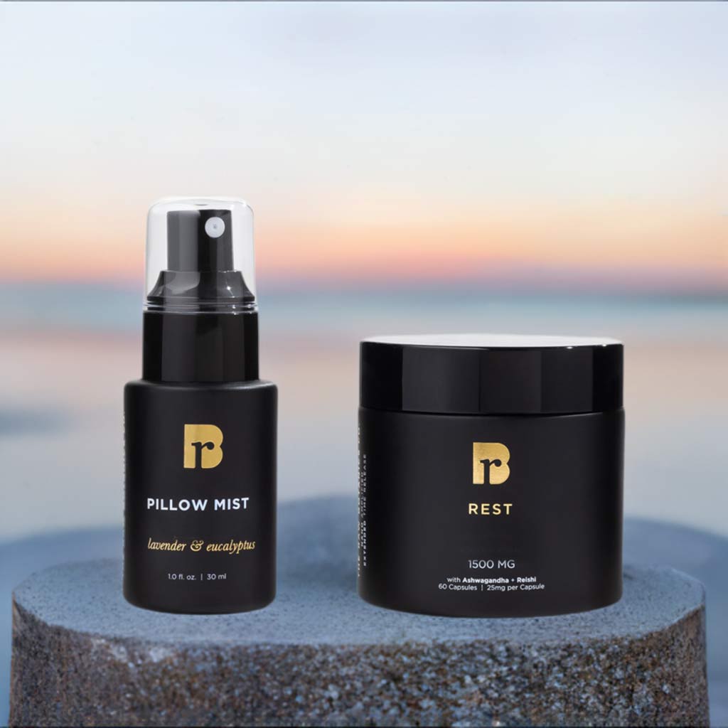 the healing garden pillow and room spray Pillow Mist & CBD/CBN Supplements for Sleep| Raw Botanics