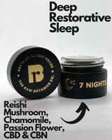 7 Nights of Sleep Travel / Sample CBD/CBN Reishi Mushroom, Chamomile & Passion Flower