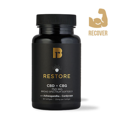 RESTORE & Recover Immunity Boost | Cordyceps, Turkey Tail, Vitamin D Softgels